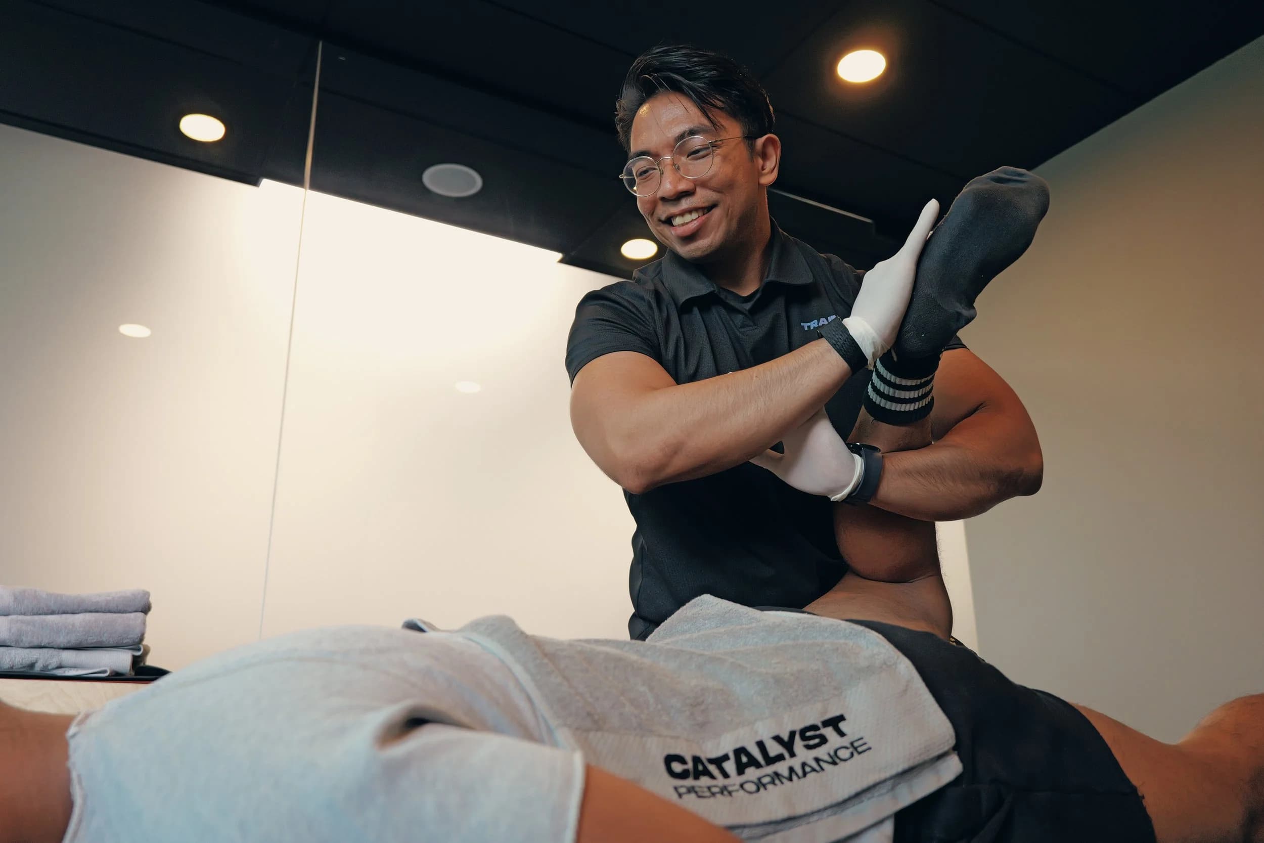 Manual therapy and mobility work at Catalyst Performance