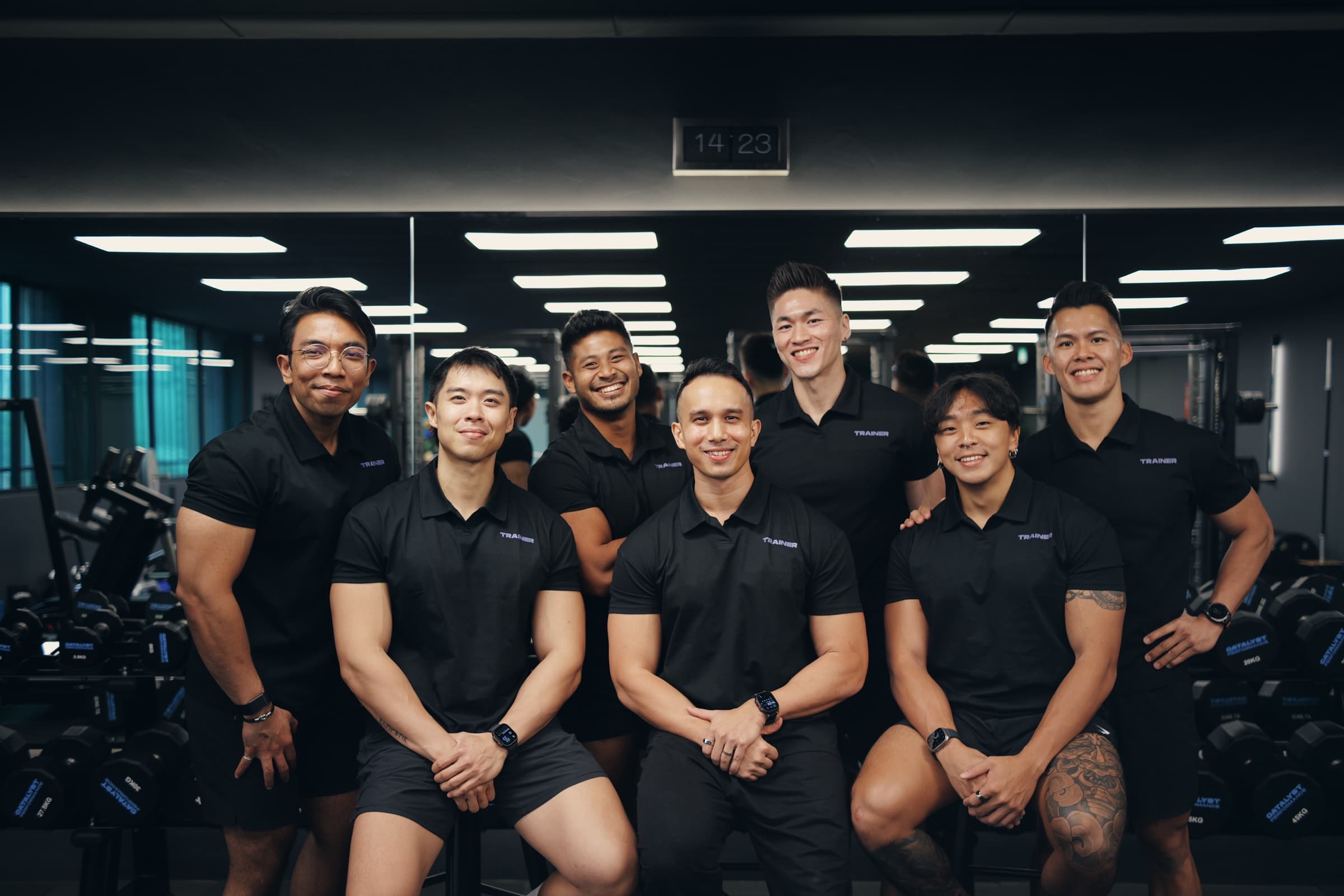 The Catalyst Performance coaching team at our Manulife Tower studio, Singapore CBD