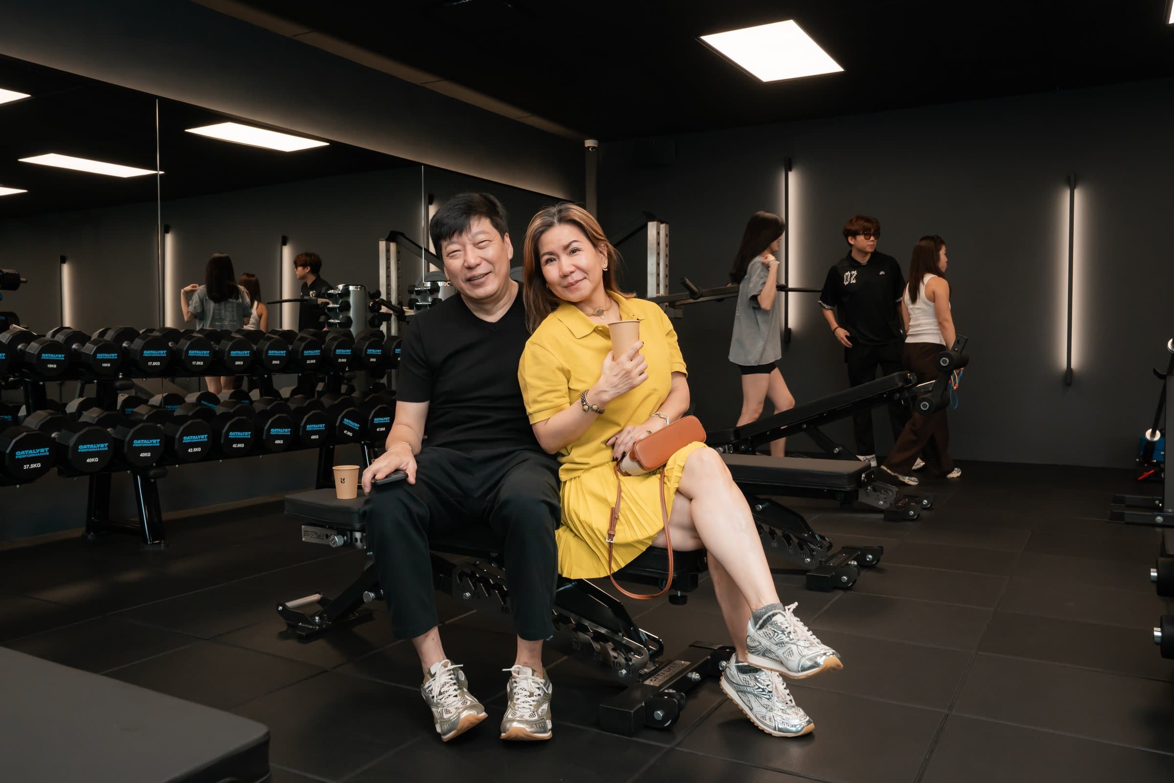 Members at the Catalyst Performance studio in Manulife Tower, Singapore