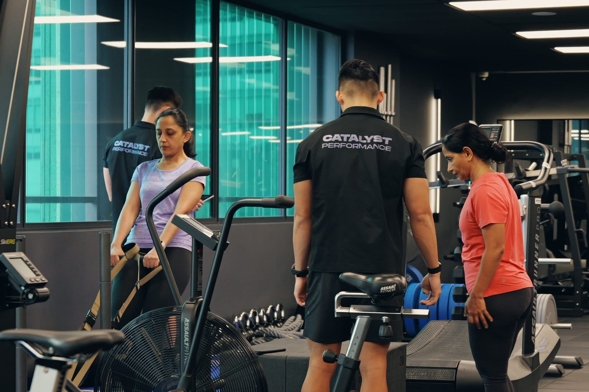 The Catalyst Performance private training floor at Manulife Tower, Singapore CBD