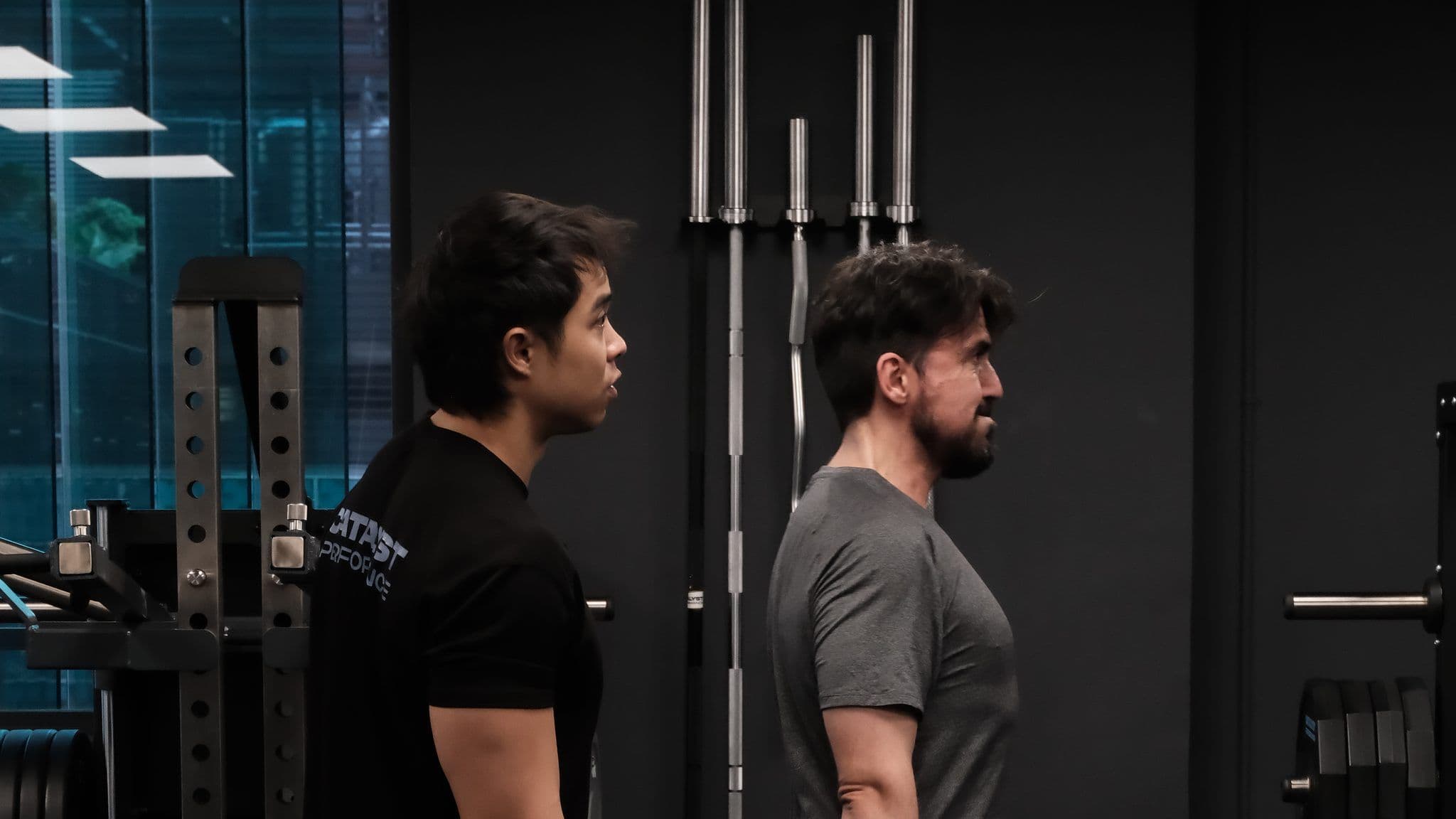 A loaded carry during a strength session at the Catalyst Performance studio